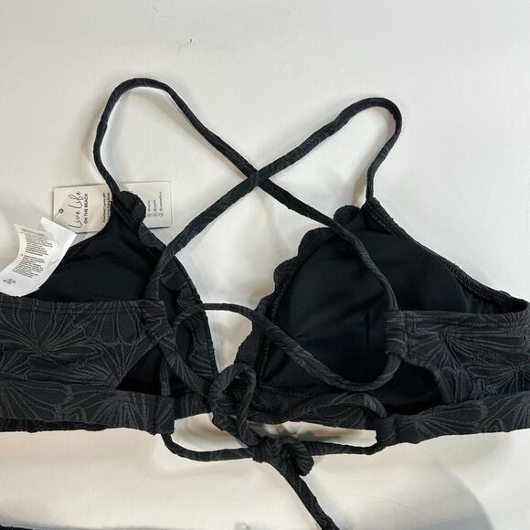 Cupshe High Waisted Bikini Swimsuit Womens Small Scalloped Triangle Textured - Picture 8 of 8